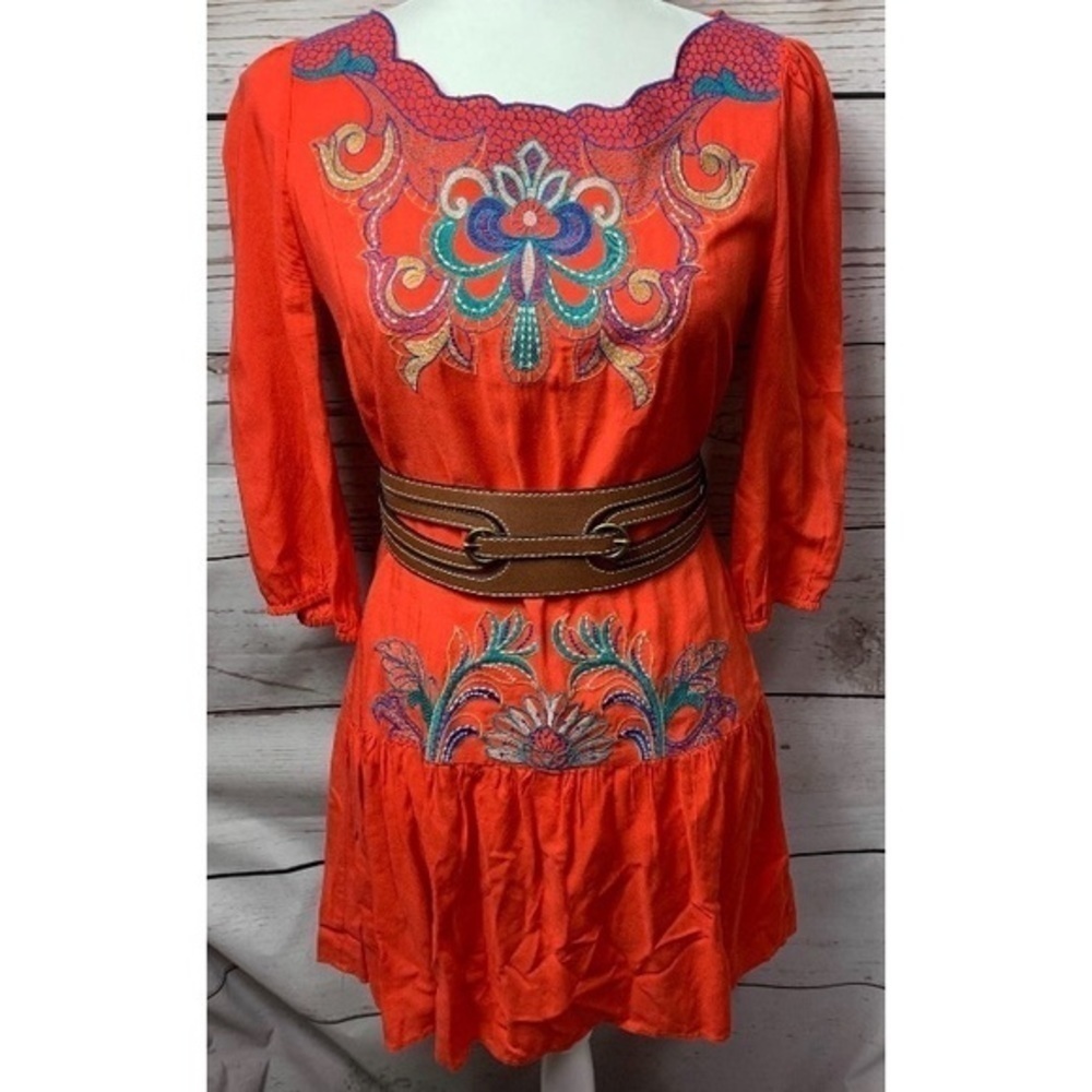 NWOT Flying Tomato Floral Embroidered Dress